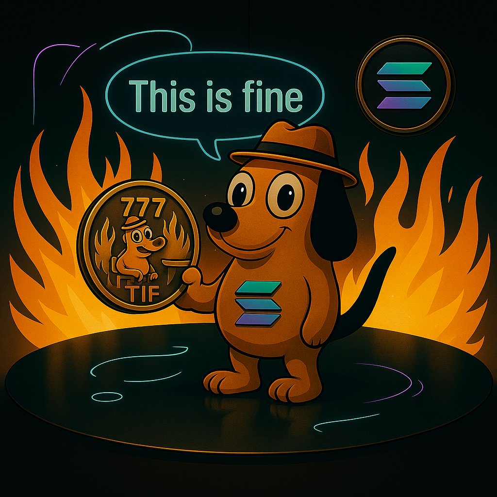 TIF Meme Coin - This is Fine Dog